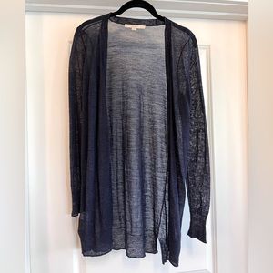 NWOT Ann Taylor Loft, blue, XS, long cardigan